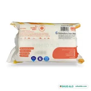 Bashundhara Baby Wipes, Back of Pack