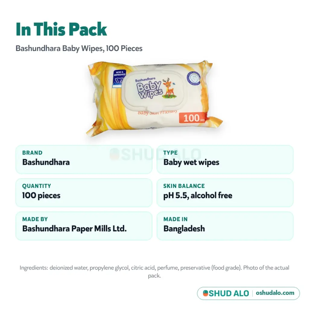 Bashundhara Baby Wipes, Product Details