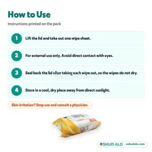 Bashundhara Baby Wipes, How to Use