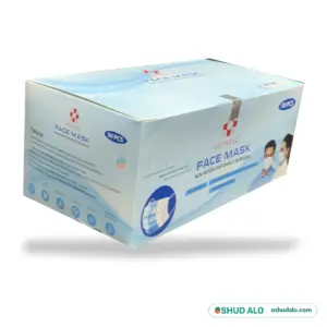 Getwell Surgical Face Mask 3 Ply, Side Angle