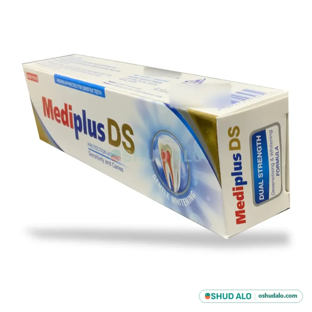 Mediplus DS Toothpaste 140 g, Side Angle