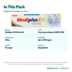 Mediplus DS Toothpaste 140 g, Product Details