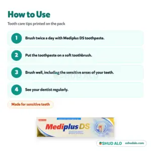 Mediplus DS Toothpaste 140 g, How to Use