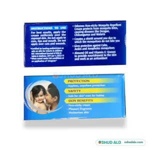 ODOMOS Mosquito Repellent Cream 100 g, Instructions Side