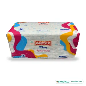 Partex Cleen Hand Towel Tissue, Side Angle