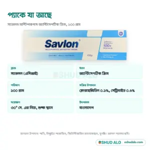 Savlon মাল্টিপারপাস অ্যান্টিসেপটিক ক্রিম, পণ্যের বিবরণ
