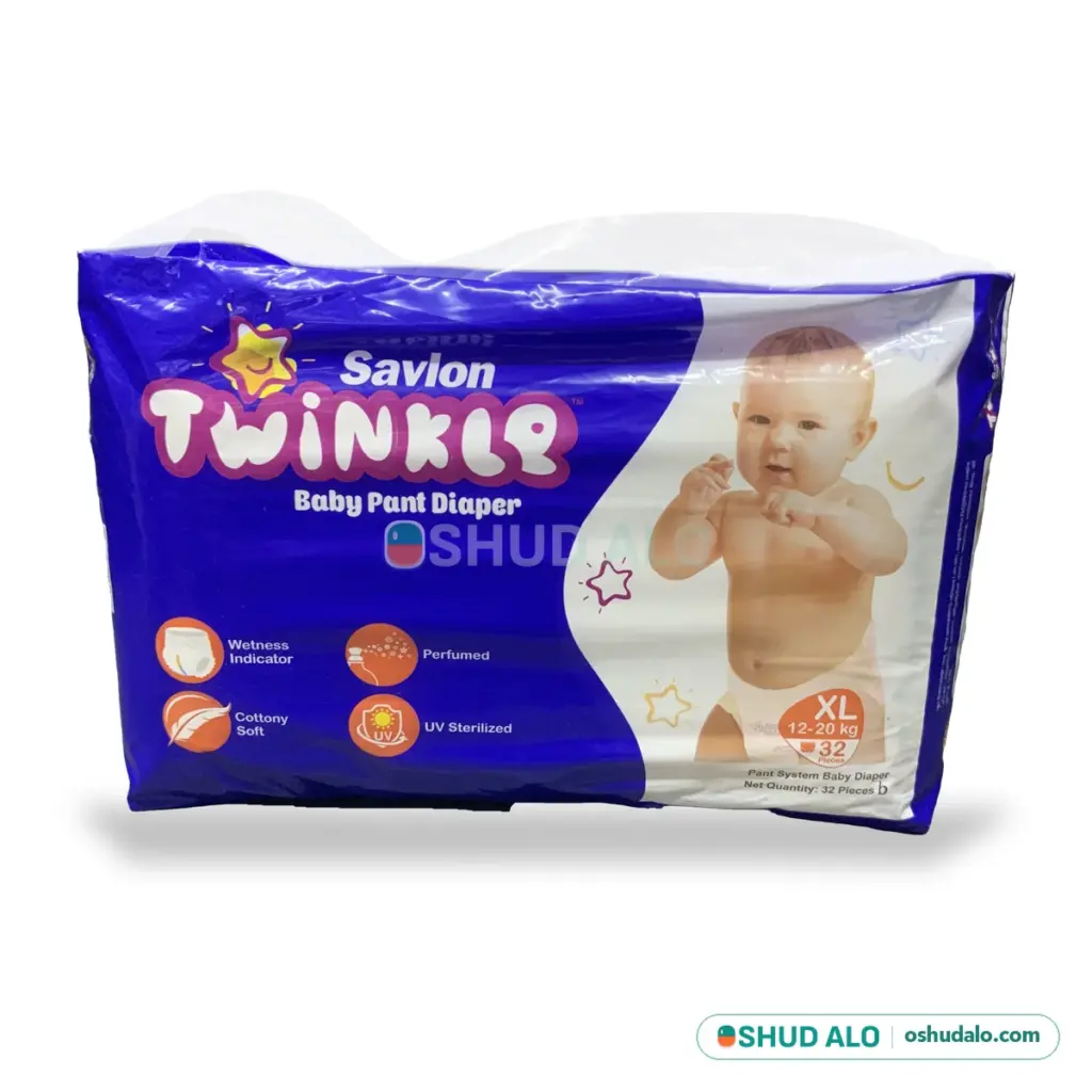 Savlon Twinkle Baby Pant Diaper XL · 32 pieces, Front of Pack