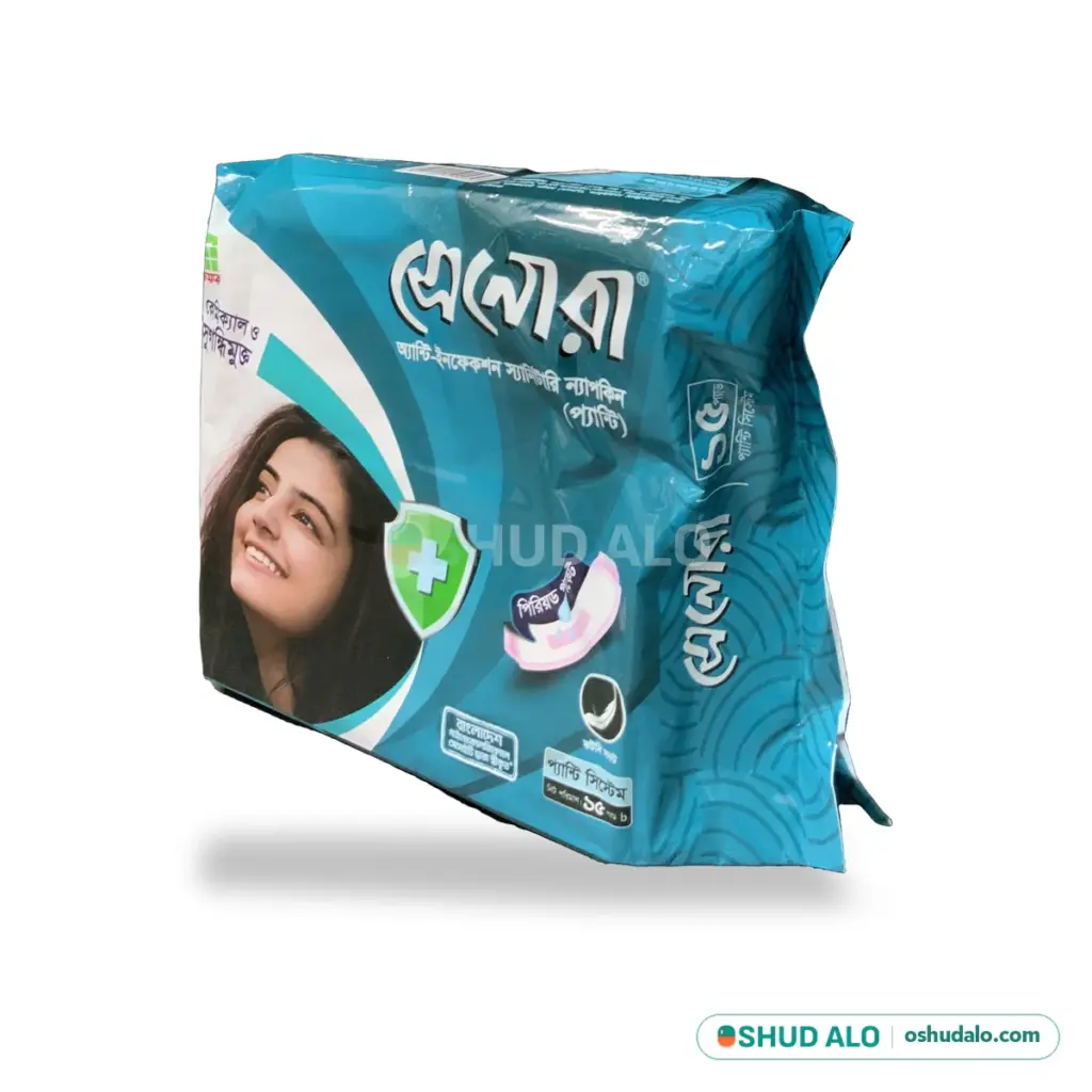Senora Sanitary Napkin (Panty) 15 pads, Side Angle