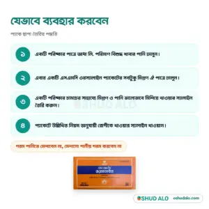 SMC ORSaline খাবার স্যালাইন, যেভাবে ব্যবহার করবেন